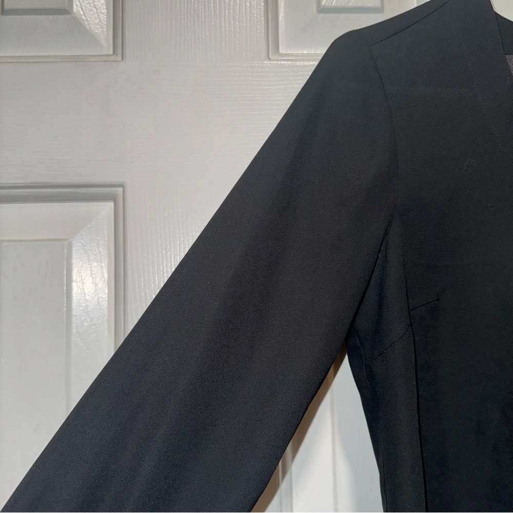 J. Crew Mercantile Black Tie Sleeve Blouse top shirt 00 - Picture 7 of 14